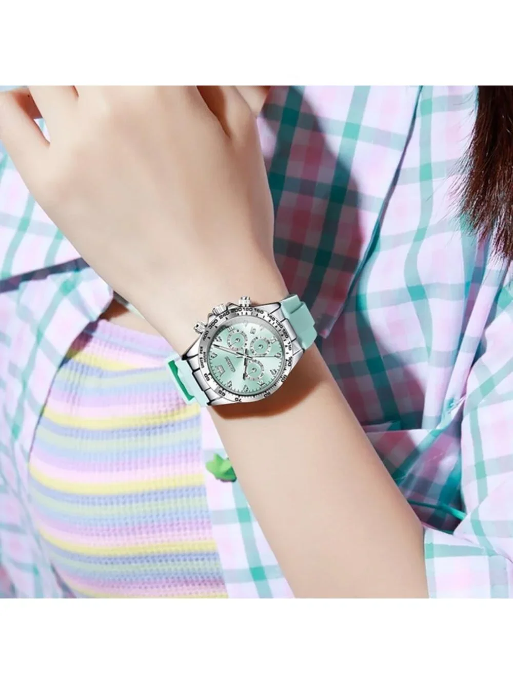 Luxury Diamond Women's Watch - Waterproof Stainless Steel Bracelet, Luminous